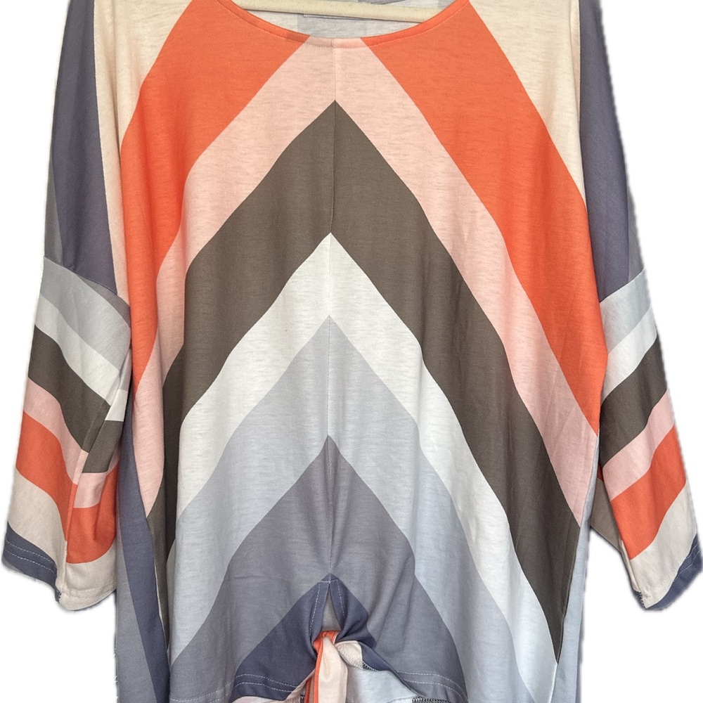 Chevron Patterned Women's Top
